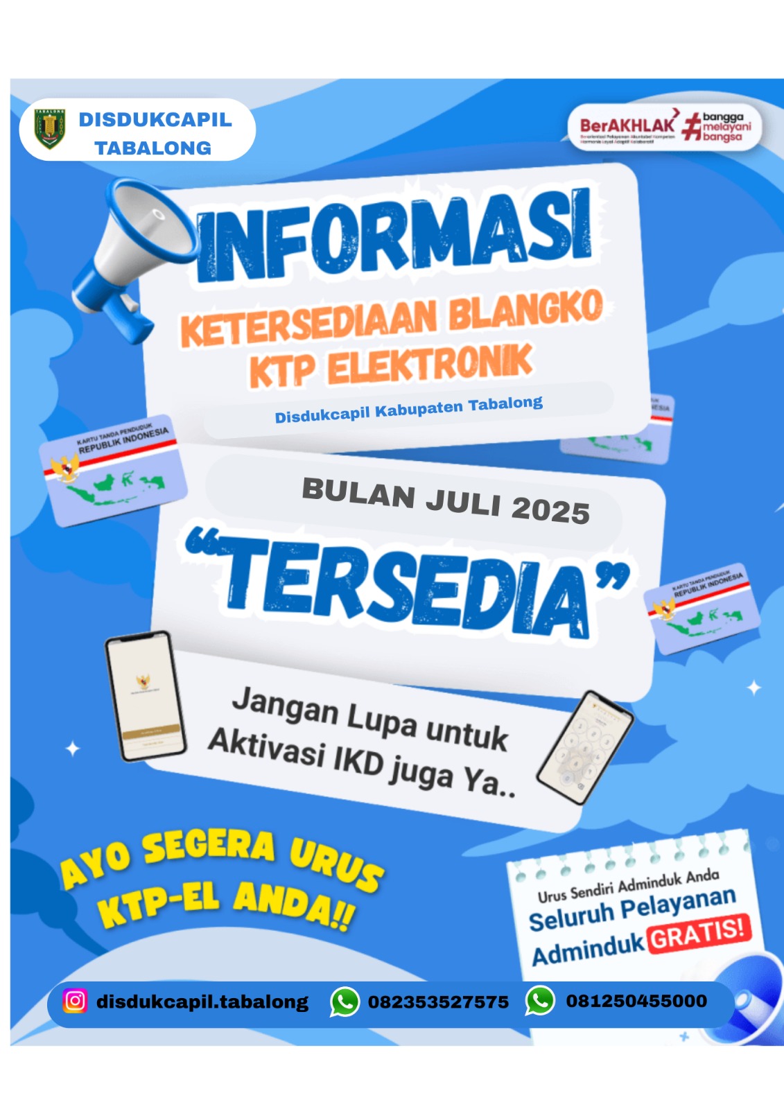 Informasi Ketersediaan Blangko KTP